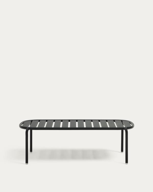 Joncols outdoor aluminium coffee table with powder coated grey finish, Ø 110 x 62 cm