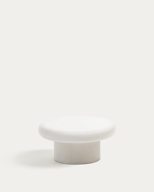 Addaia Round White Cement Coffee Table Ø66 cm