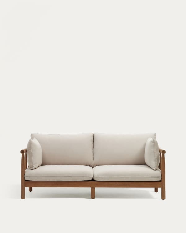 Sacova 2 seater sofa, made from solid eucalyptus wood 195 cm