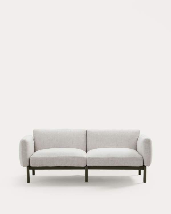 Sorells 2-seater modular outdoor sofa in aluminium with green finish 201 cm