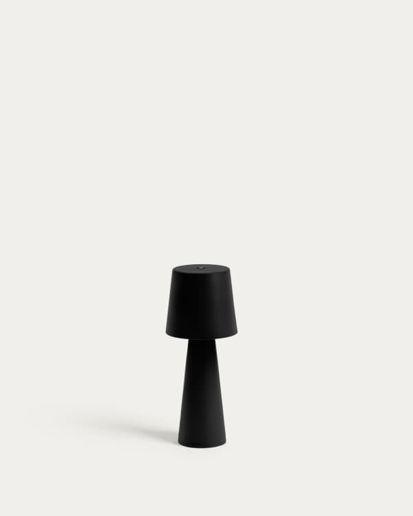 Arenys small outdoor metal table lamp in a black painted finish