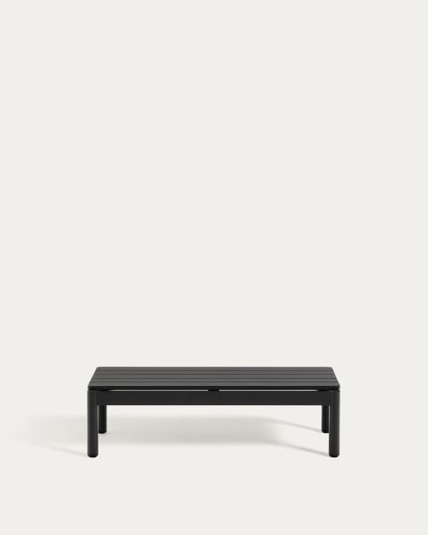 Sorells coffee table in grey aluminum 52,4 x 91 cm