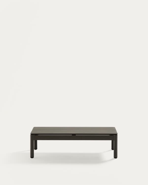 Sorells coffee table in green aluminum 52,4 x 91 cm