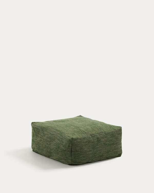 Pouf Vedell 100% PET green 60 x 60 x 30cm