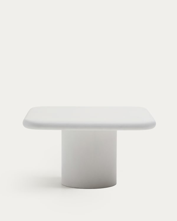 Addaia white cement table 135 x 135cm
