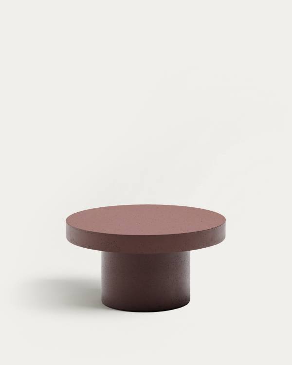 Aiguablava terracotta cement coffee table Ø90cm