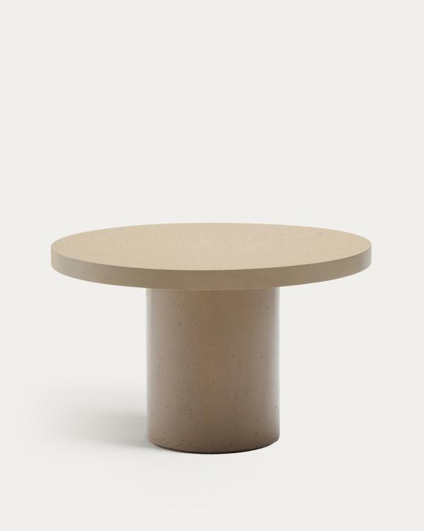 Aiguablava beige cement round table Ø120cm