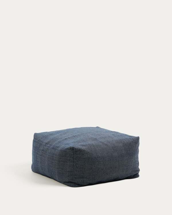 Vedell blue pouffe 100% PET 60 x 60 x 40 cm