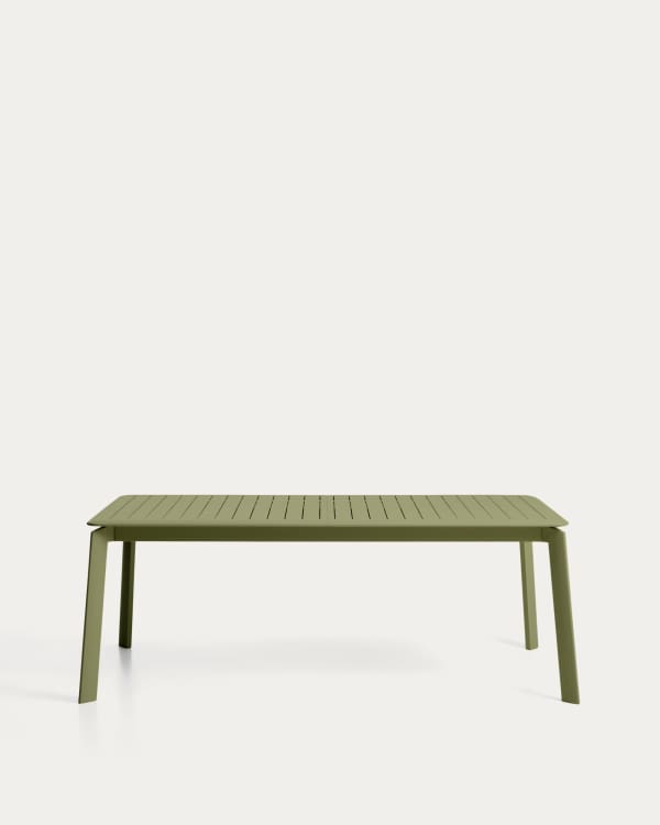 Brela green extendable aluminium table 205(287) x 100cm