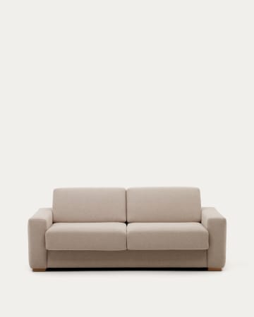 Canapé Anley · Beige hêtre Kave Home
