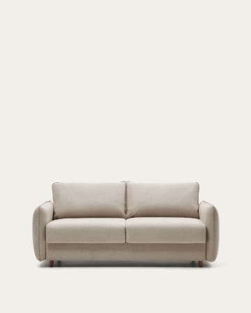 Canapé Carlota · Beige hêtre Kave Home