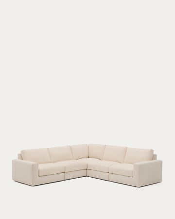 Canapé Alea · 5 places, angle Kave Home