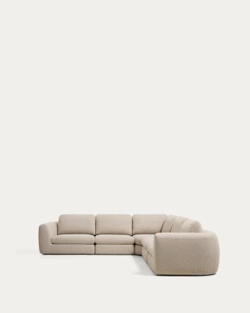 Canapé Vera · 5 places, angle Kave Home