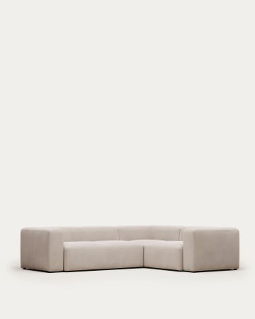 Canapé Blok · 3 places, angle Kave Home