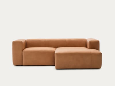 Canapé d’angle Leather Blok, Kave Home
