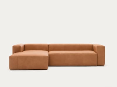 Canapé d’angle Leather Blok, Kave Home