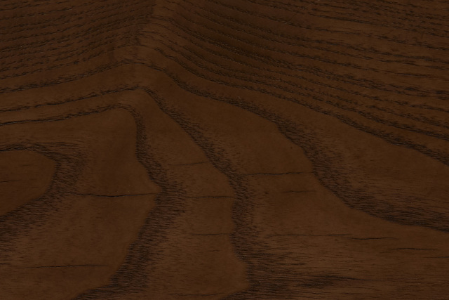 Solid ash wood dark finish