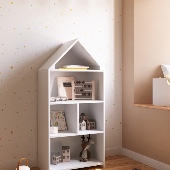 Pinolino Libreria Per Bambini Ando - Bianca, Legno MDF, 50x32x26 Cm, Design Scandinavo, Dai 3 Anni - Foto 8