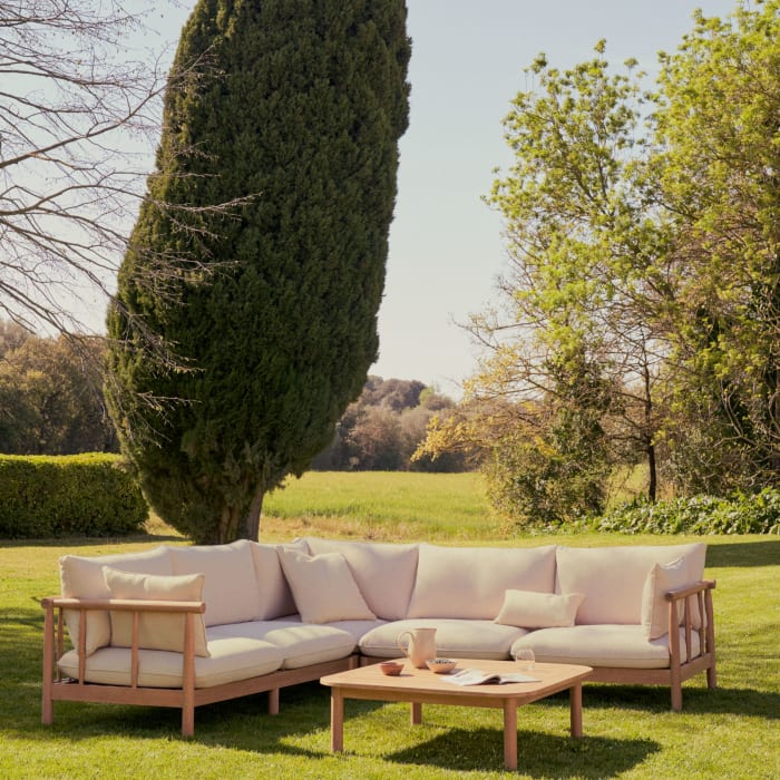 Sacova 2 seater sofa made from solid eucalyptus wood 195 cm Sacova 2 seater sofa made from solid eucalyptus wood 195 cm