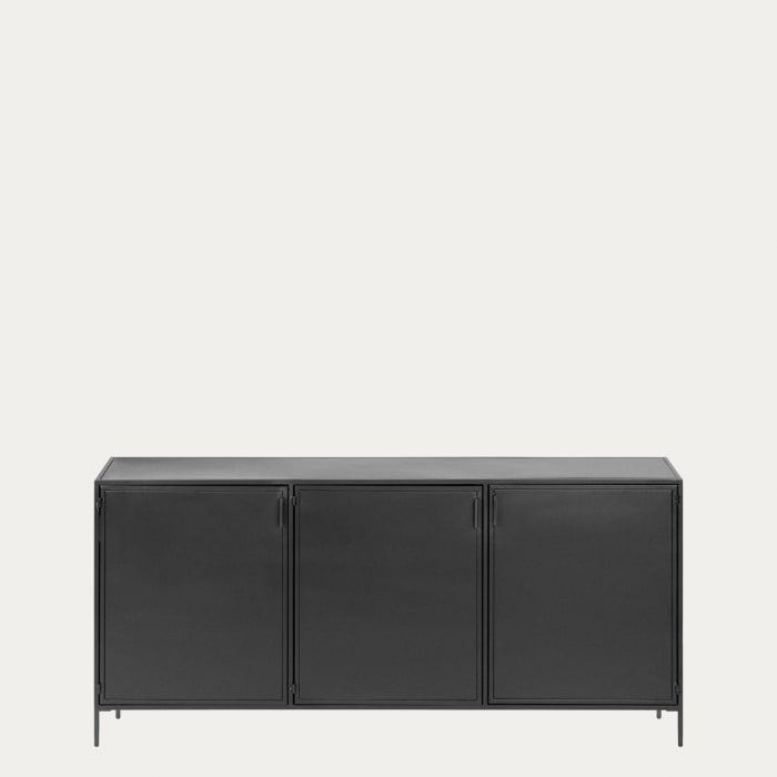 売り切れ必至！ metal Shantay sideboard 3 with finish black painted a in ウオルナット