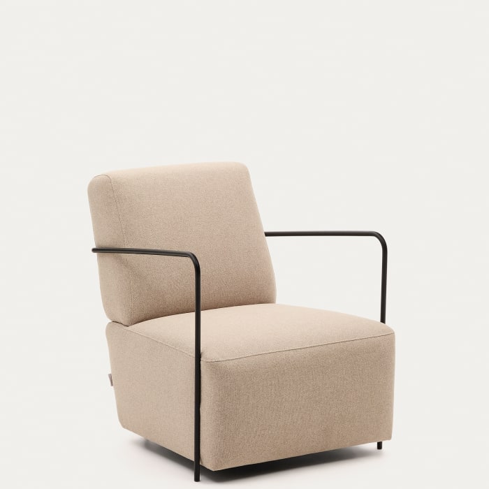 Janeiro black metal armchair top