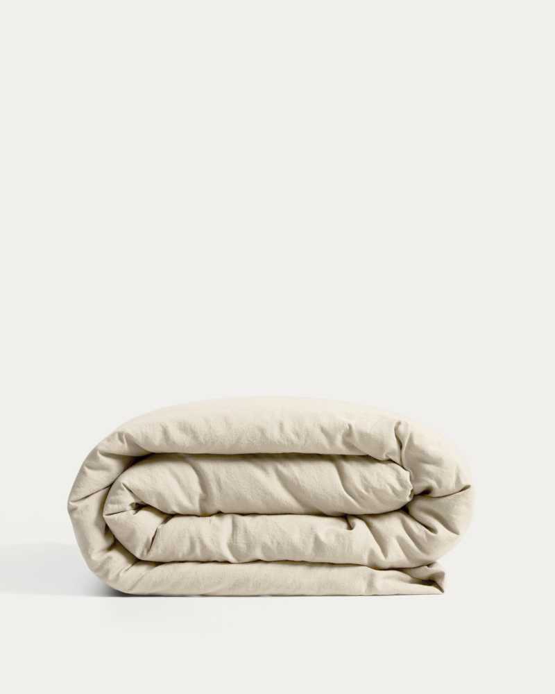 Simmel ecru linen blend duvet cover