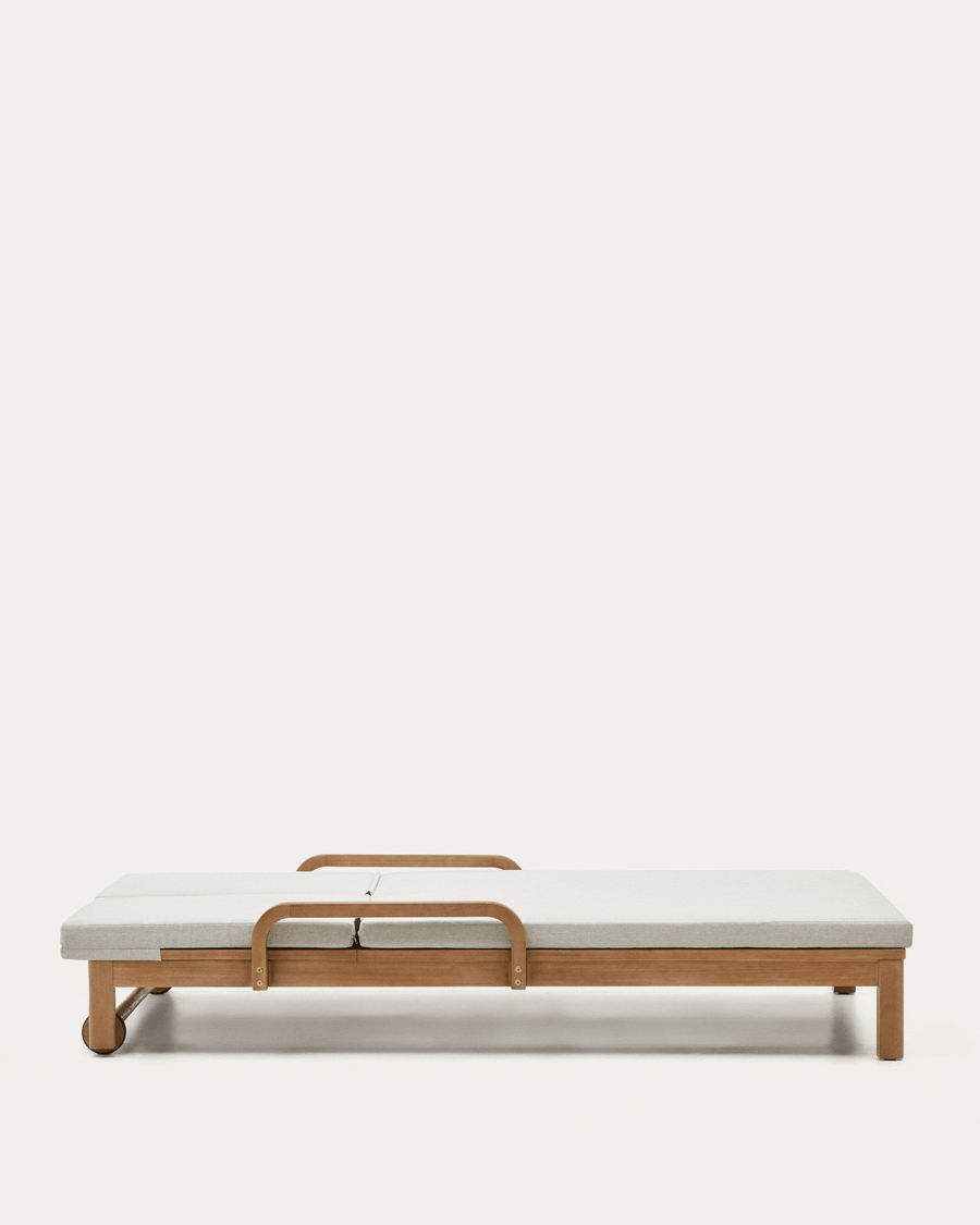 Sonsaura double sun lounger made from solid eucalyptus wood FSC 100%
