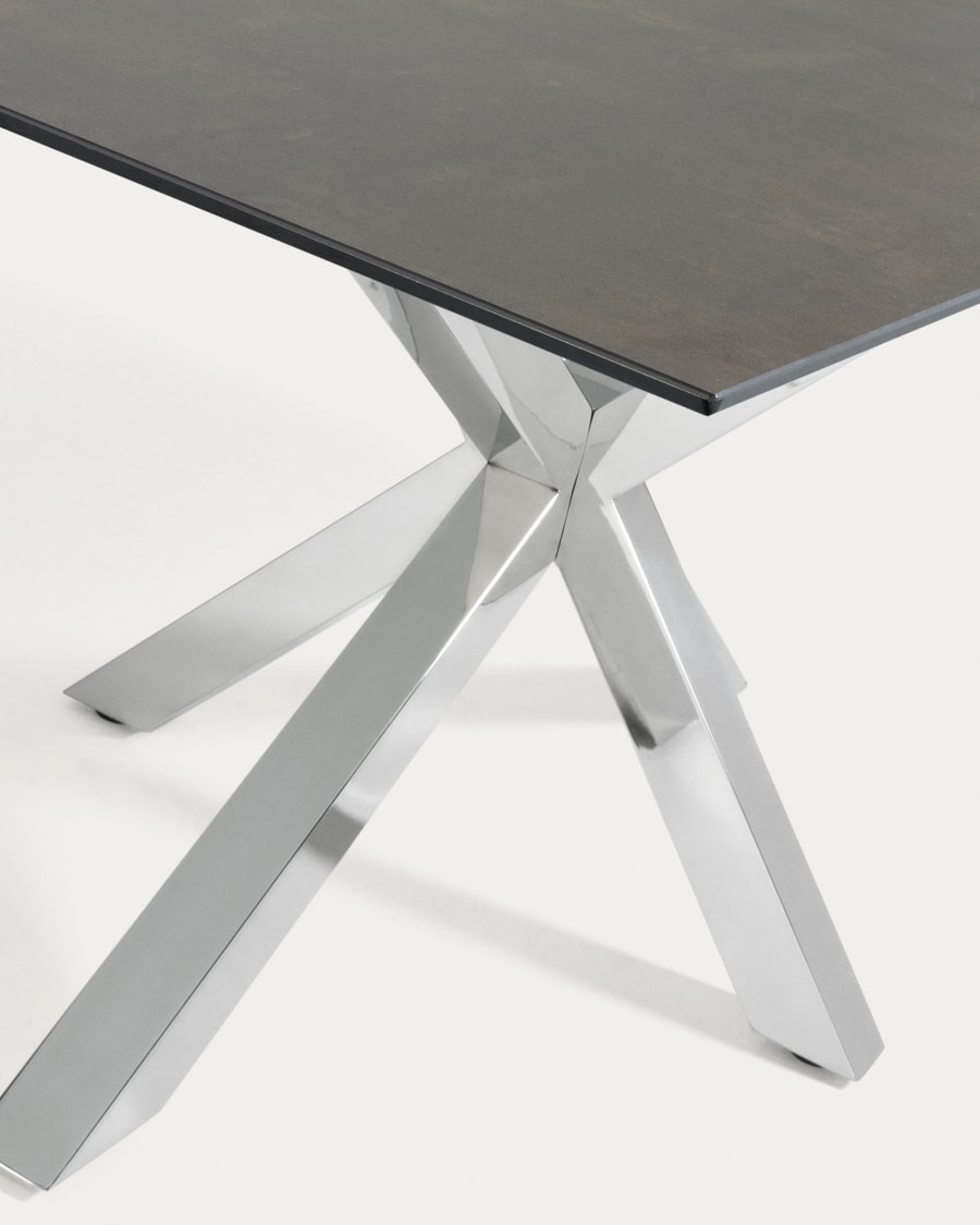 Argo table 200x100, Stain Steel Porcelain Iron Moss