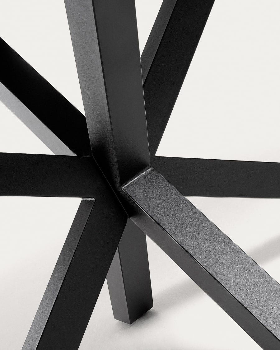 Argo table 180 cm porcelain black legs