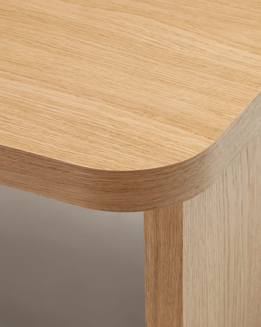 Oaq coffee table in oak wood veneer with natural finish, 140 x 75 cm FSC Mix Credit