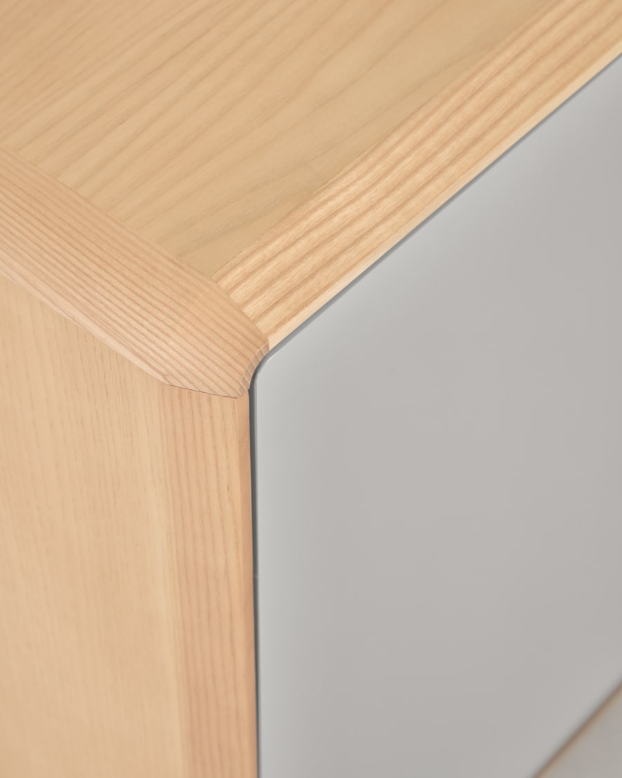 Anielle solid and ash veneer bedside table 50 x 58,4 cm