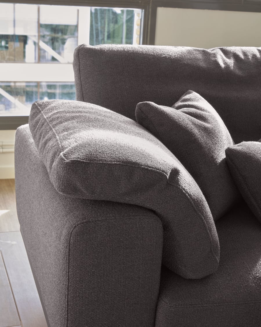 Noa set of 2 armrest cushions, in grey