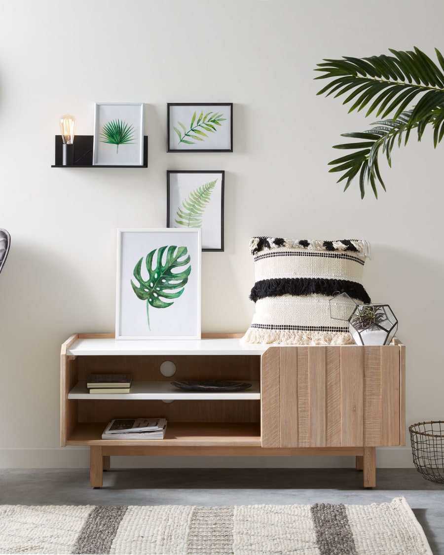 Επιτοίχιο φωτιστικό Hannah 35 εκ, μαύρο