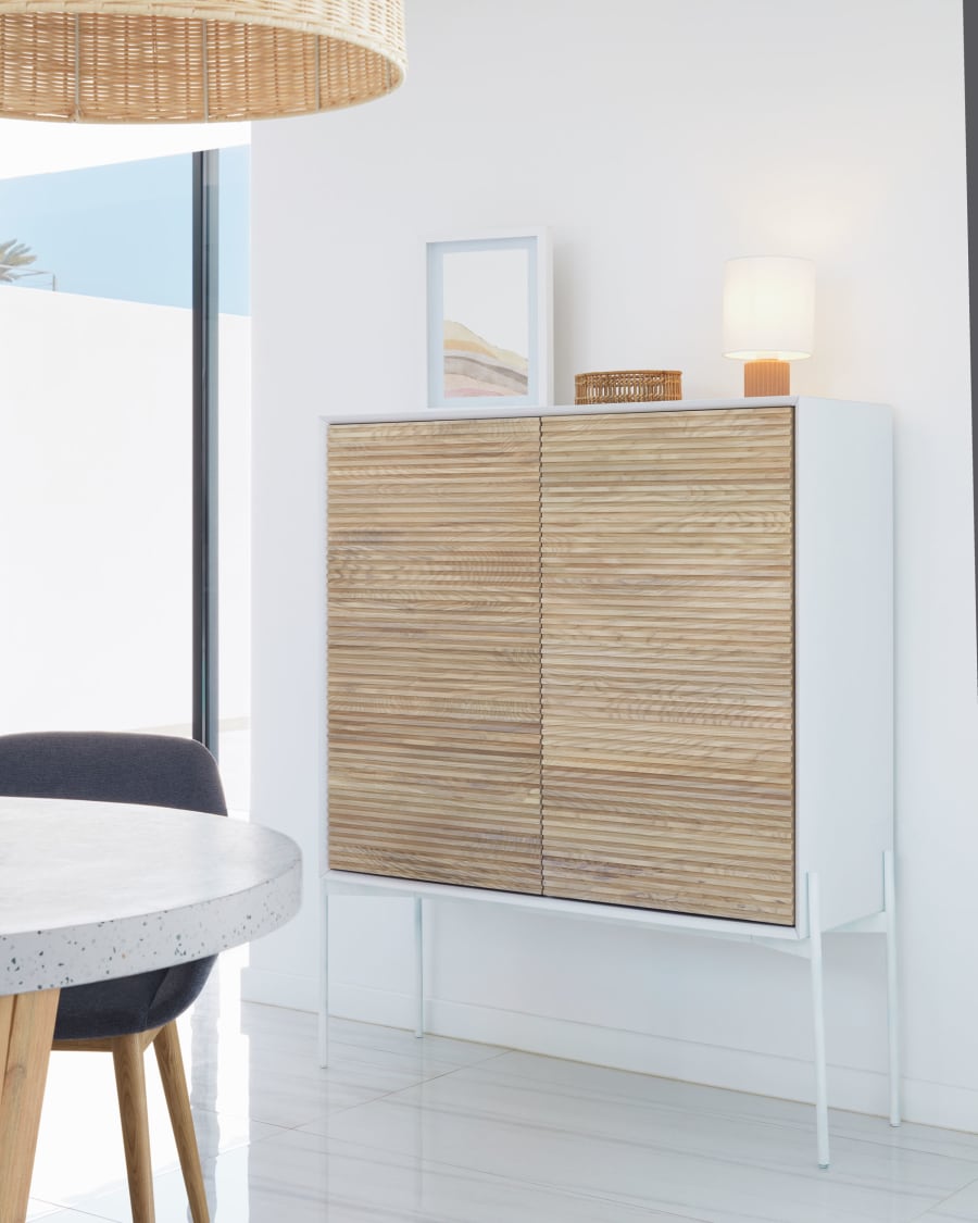 Eshe table lamp in ceramic with terracotta and white finish1