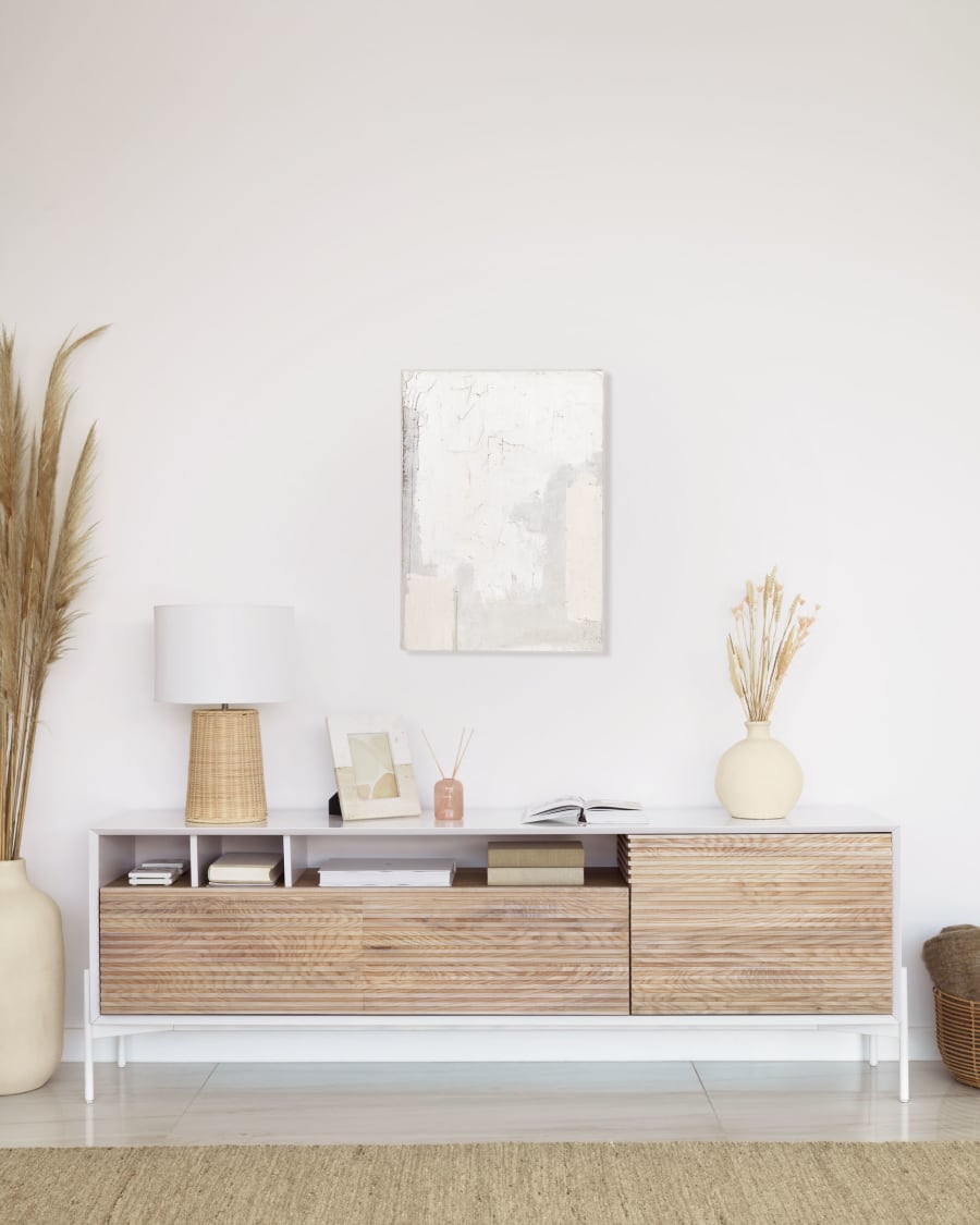 Kimjit table lamp in rattan with natural finish1