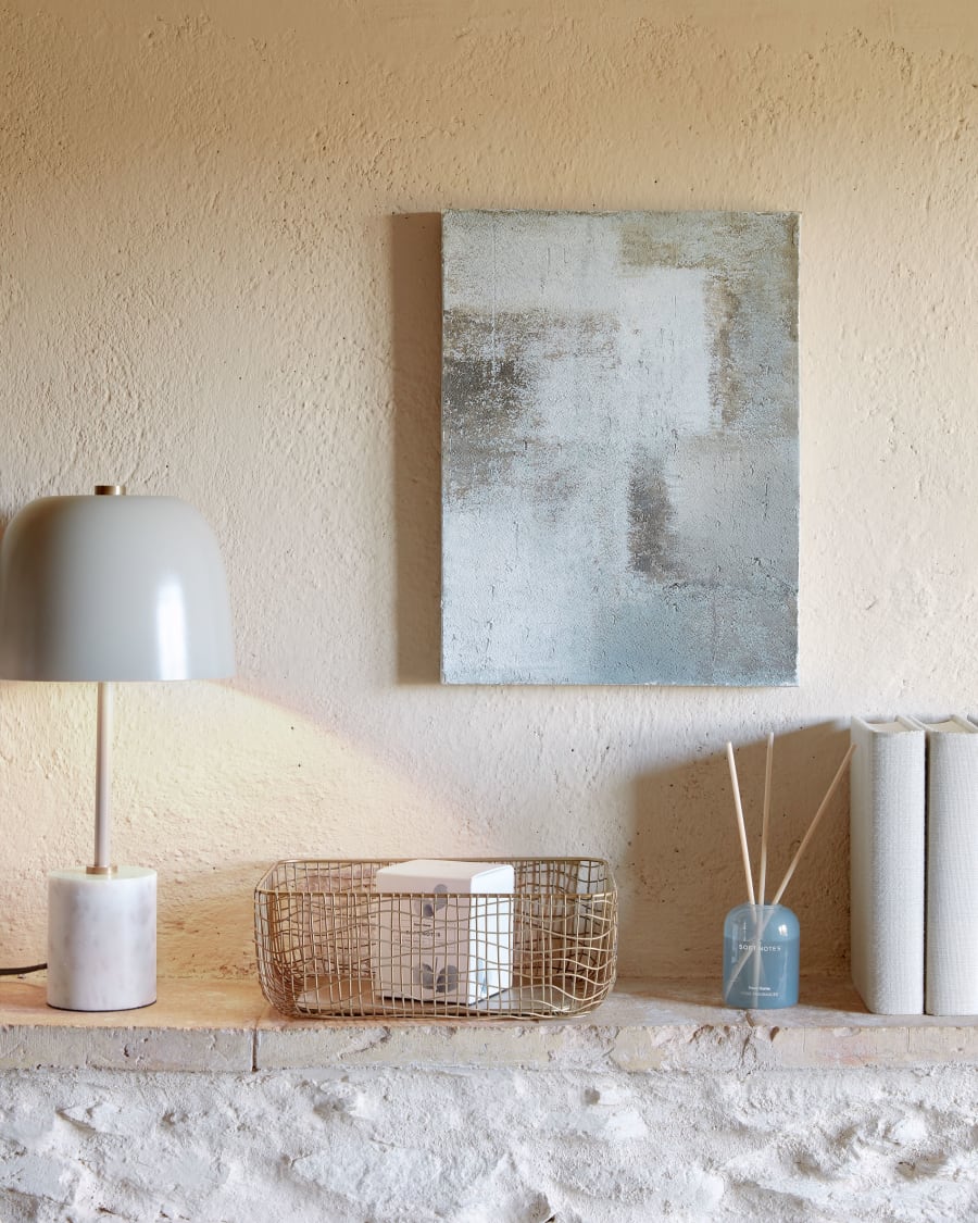 Vinka set of 2 white and grey canvases 30 x 40 cm