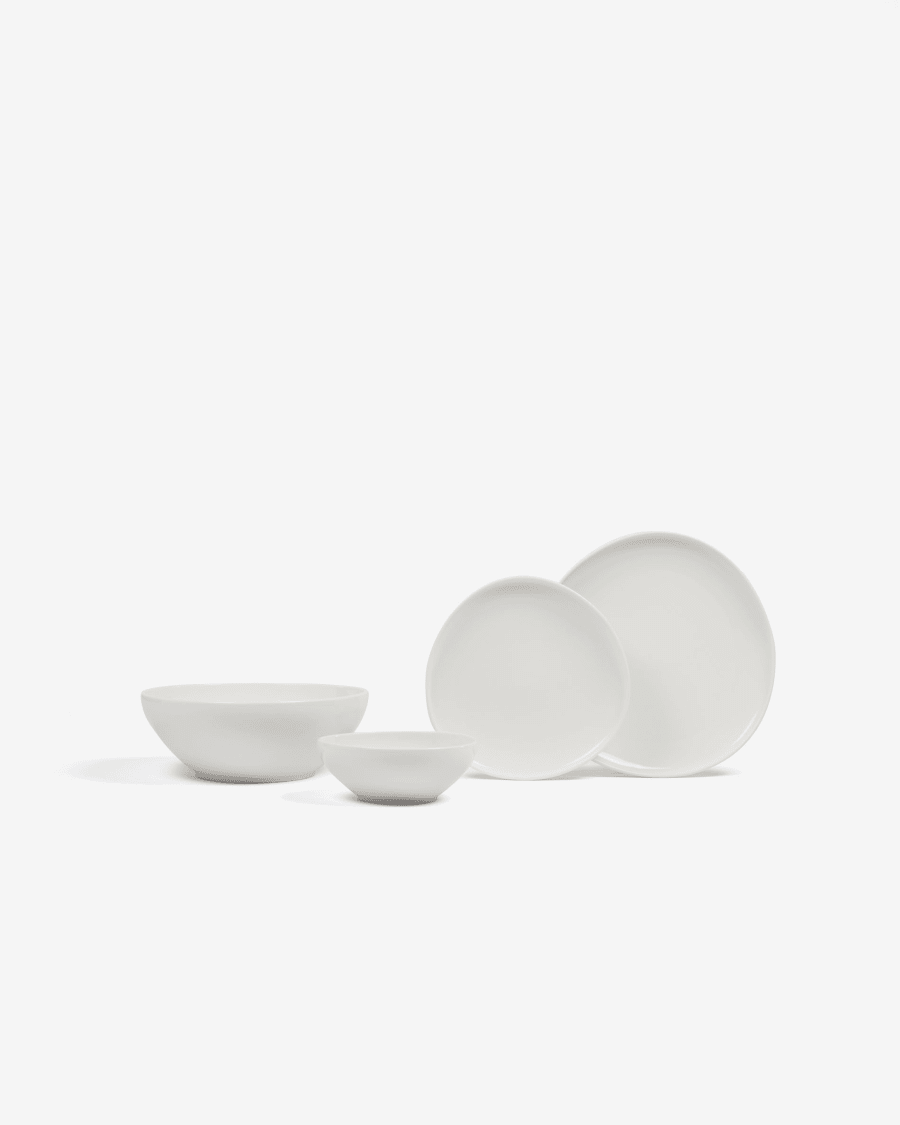 Pahi small round porcelain bowl in white
