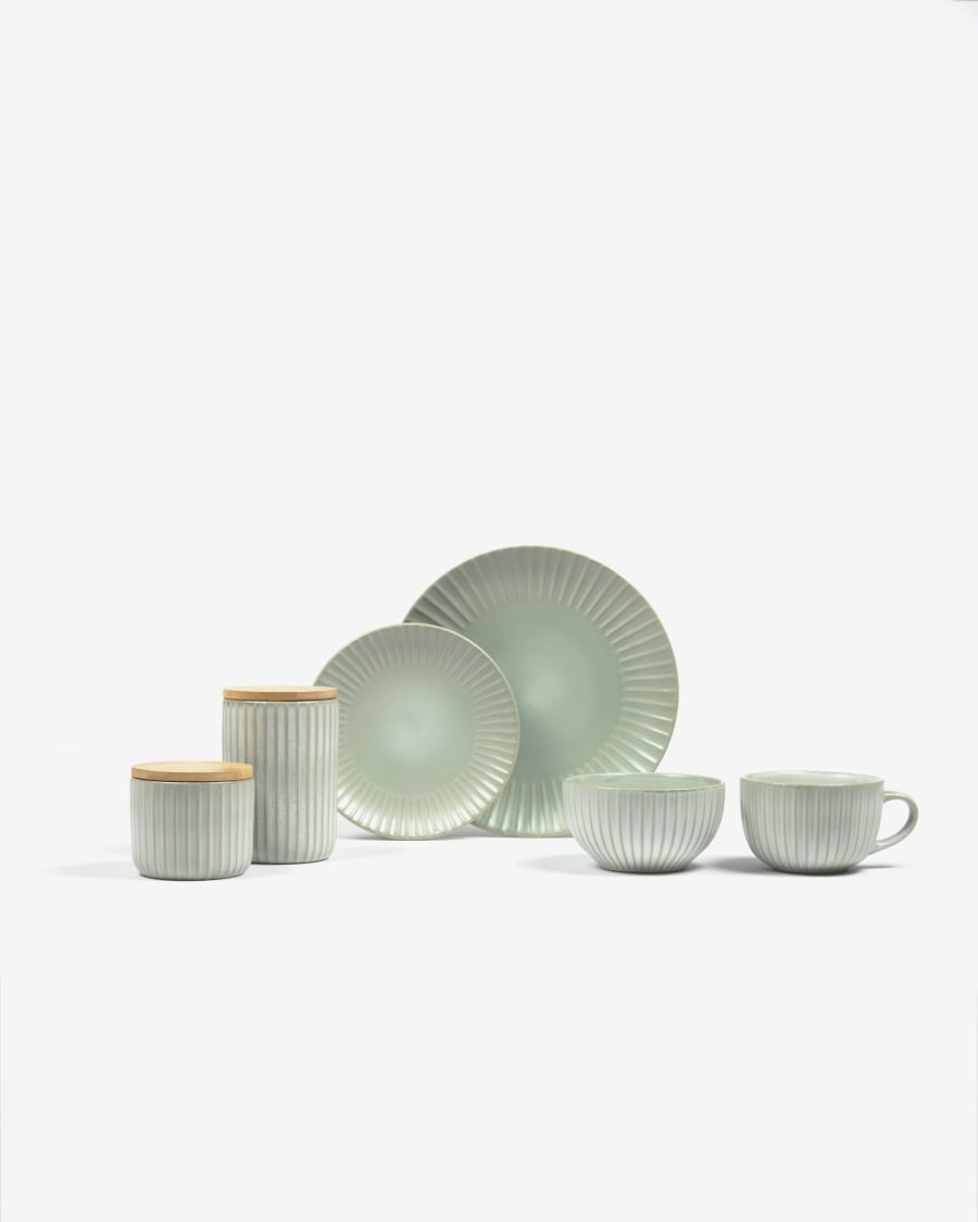 Itziar ceramic bowl in green