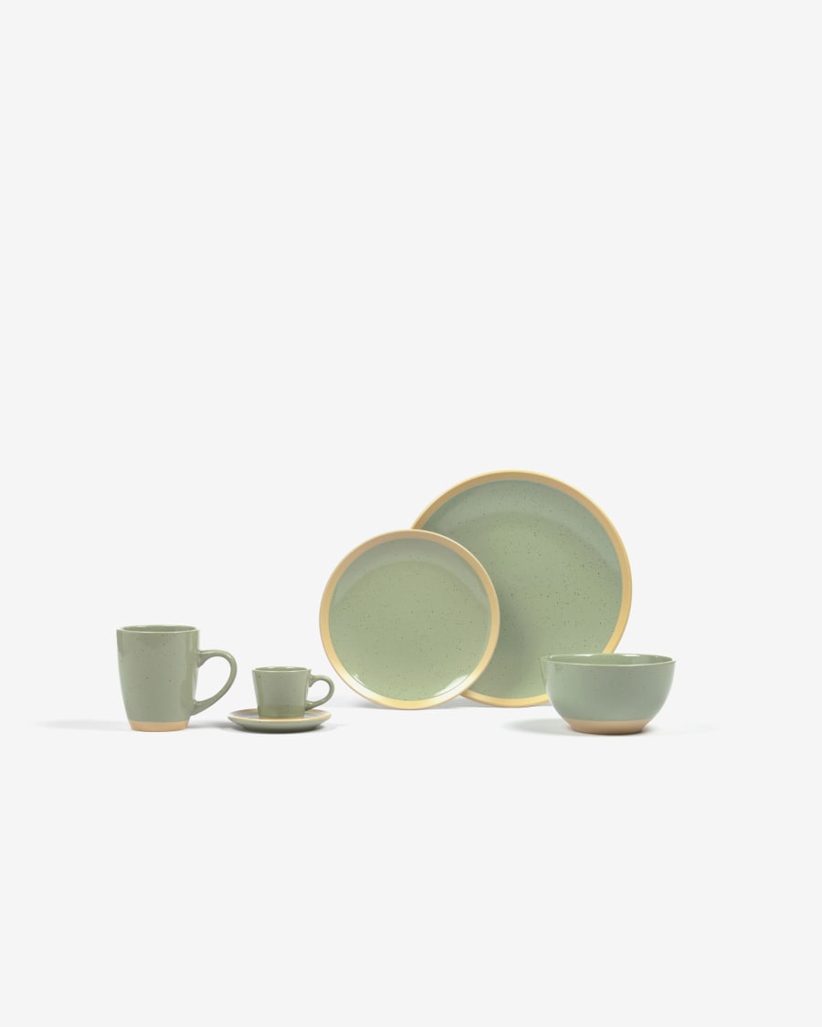 Tilia ceramic dessert plate light green