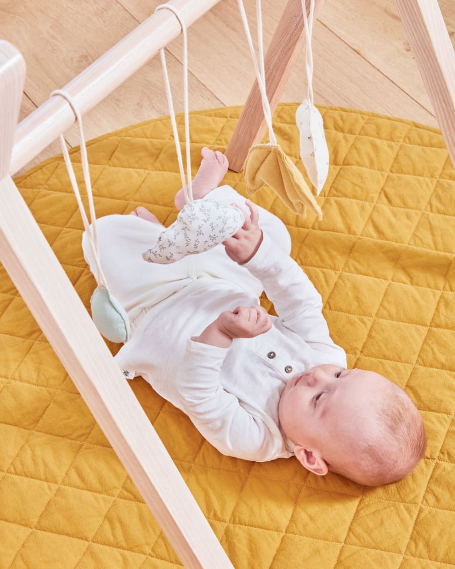 Yamile set of 4 hanging toys made of 100% cotton (GOTS) for teepee play gym