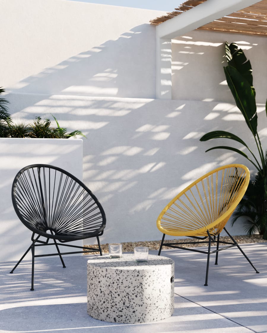 Black Samantha armchair