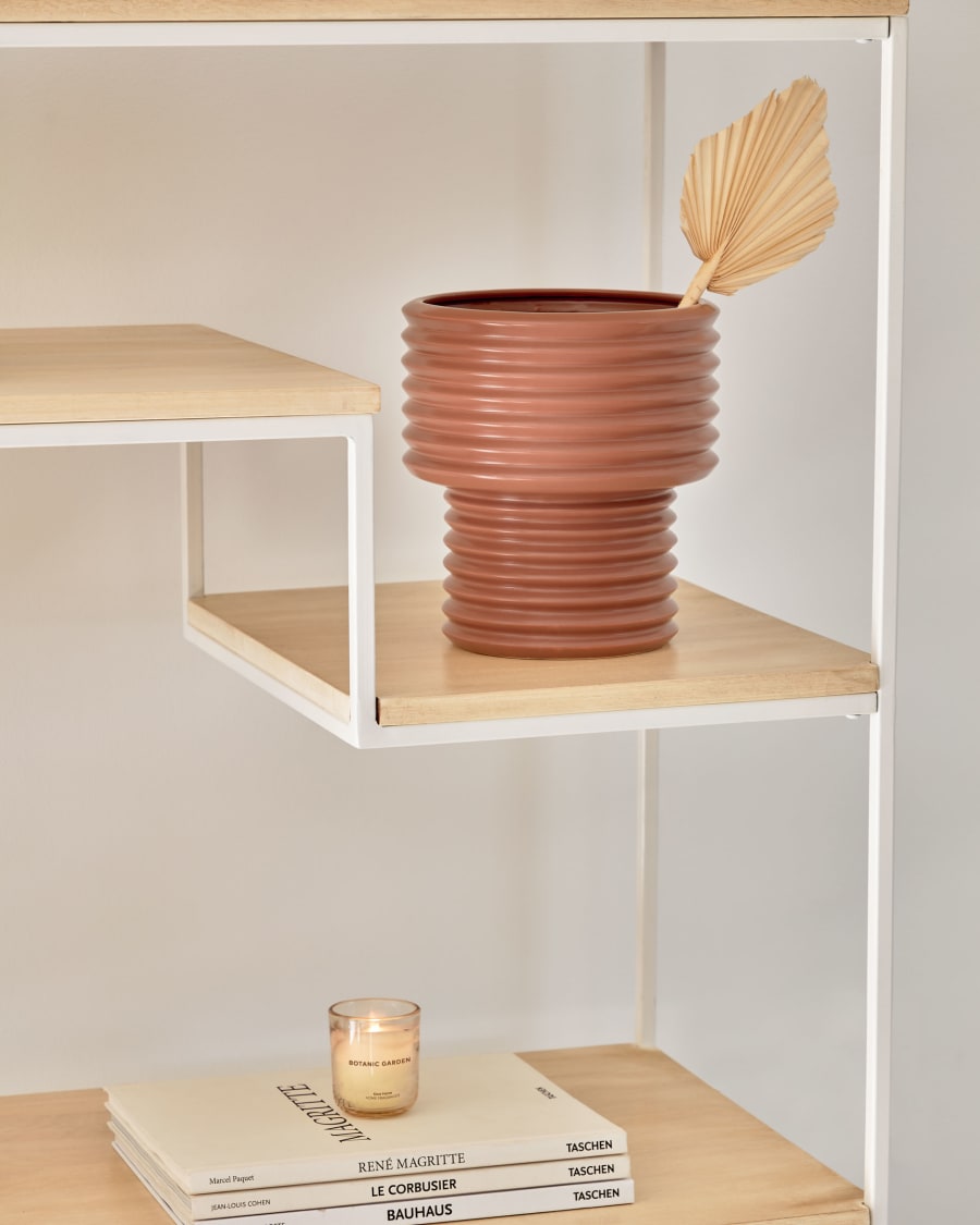 Aleray ceramic vase brown
