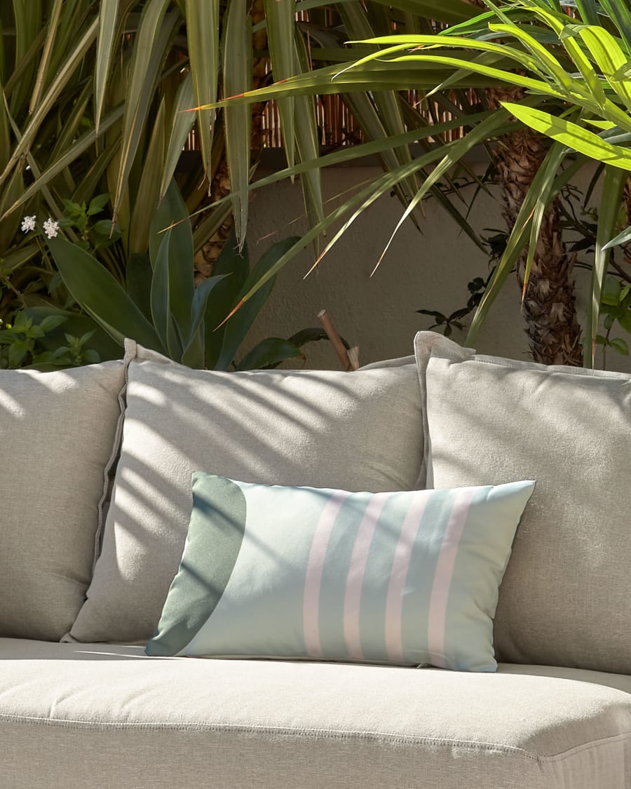 Glendale green cushion cover with semi circle 30 x 50 cm Kave Home International