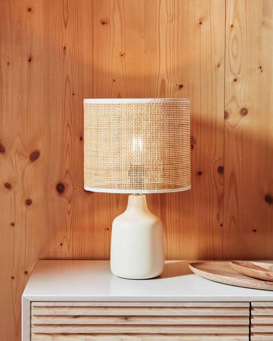 Ceramic store bamboo lamp