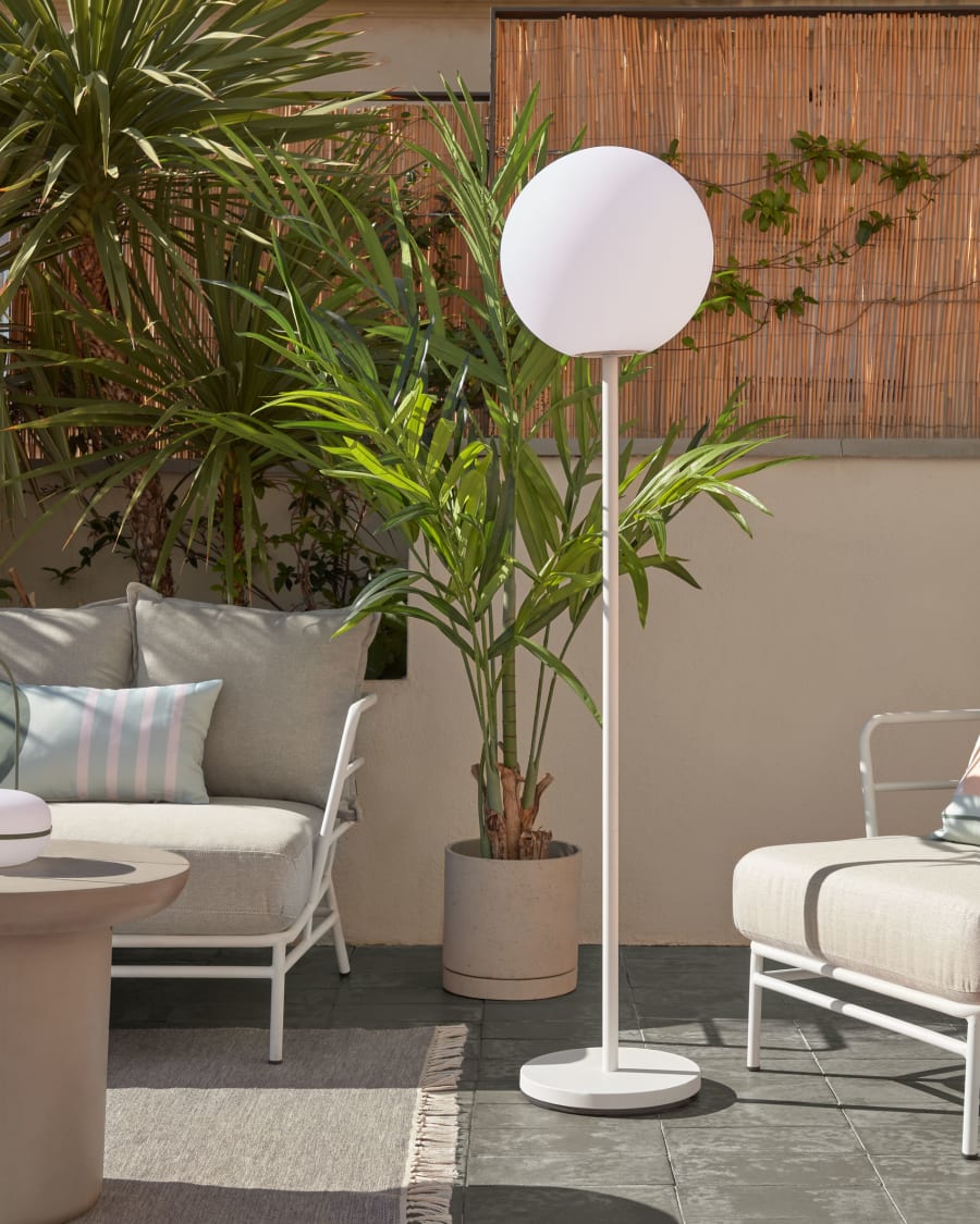 Kwanti set of 2 cement plant pots, Ø 35 cm / Ø 28 cm