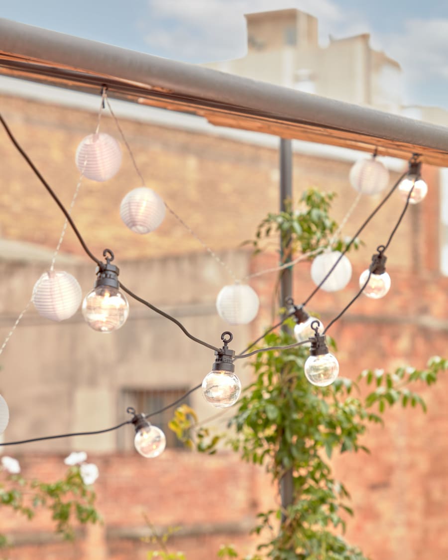 Blanca transparent LED festoon lights, 7 m