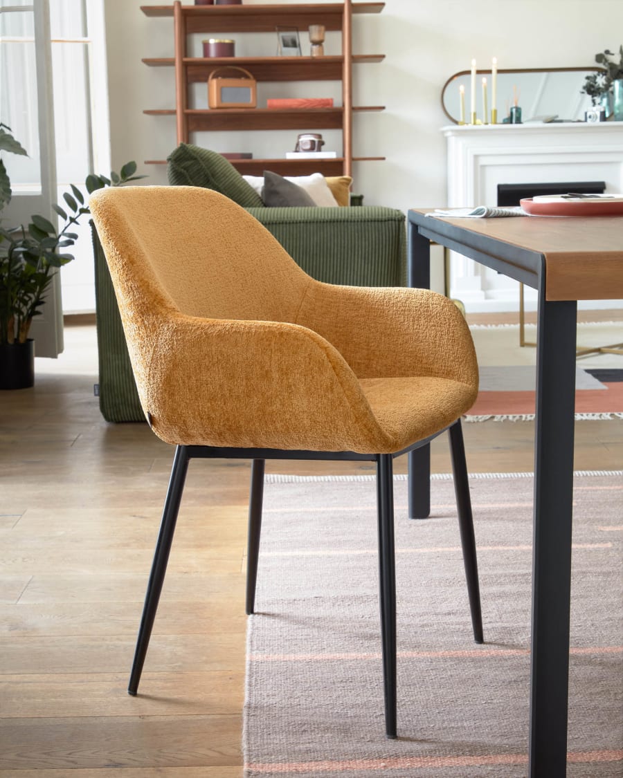 Caliope wool and cotton rug in brown 160 x 230 cm