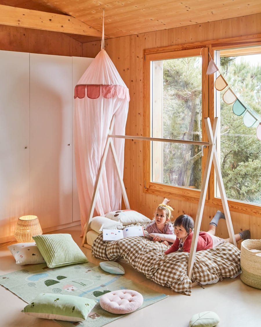 Carelene 100% cotton canopy for kids in pink