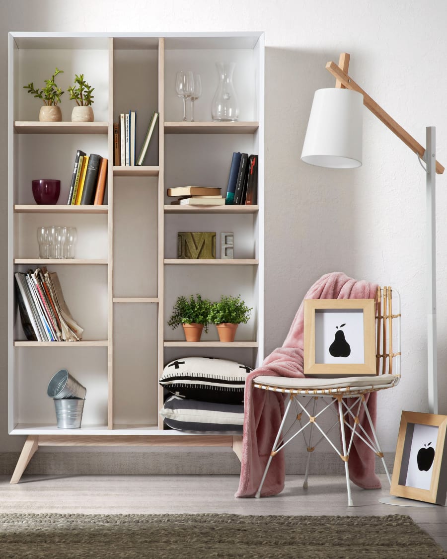 Bookcase floor shop lamp