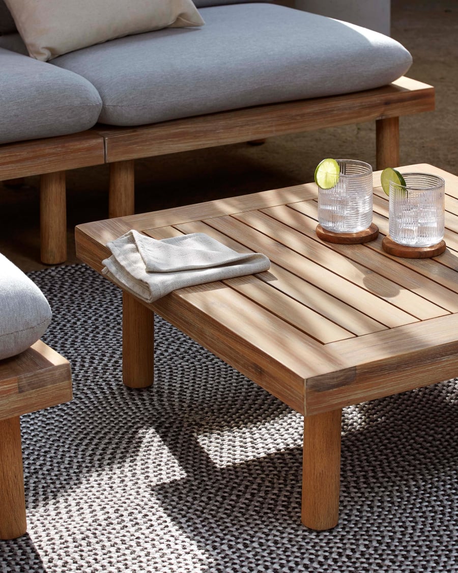 Rodhe 100% PET round rug in grey, Ø 150 cm